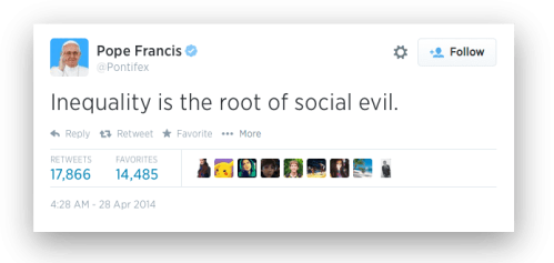 Pope Francis Tweet -A